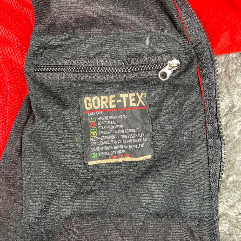 The North Face Fleece Summit Series Gore Windstopper Jacket Mens S Red Denali